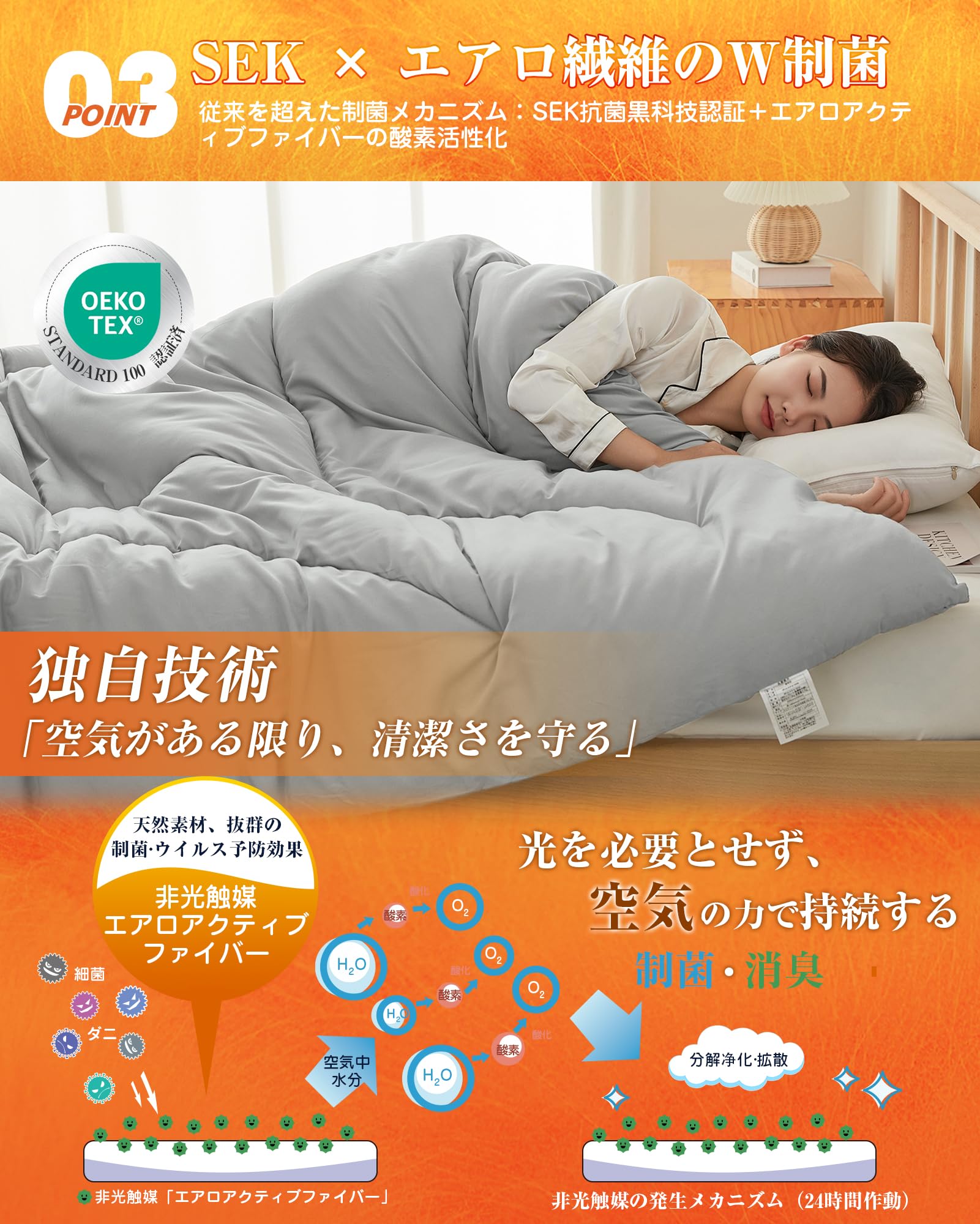Amazon｜VK Living 掛け布団 シンサレート シングル 冬 羽毛より暖かい